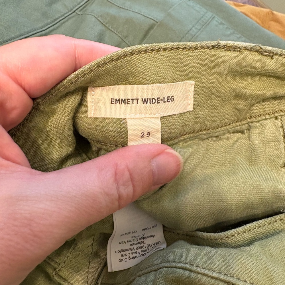 Madewell Spring Green Wide Leg Pants - Picture 5 of 5